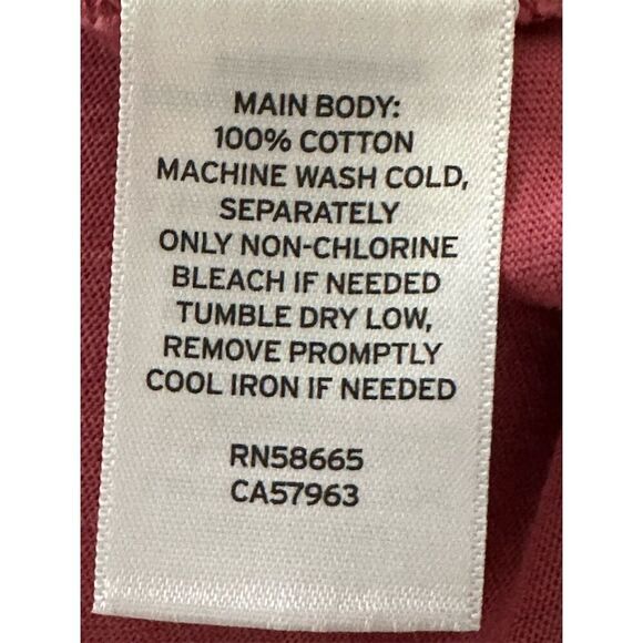 Treasure & Bond Women's V-Neck Short Sleeve Tee Burgundy Size 1X - Picture 5 of 5